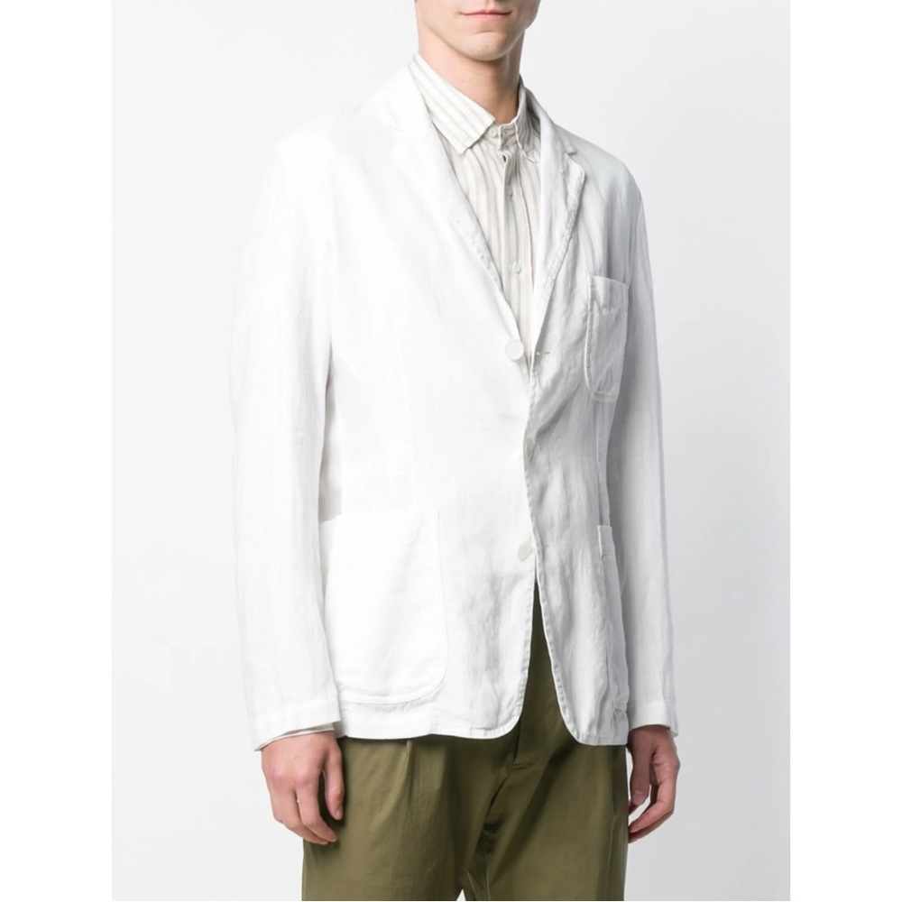 ASPESI Samurai Blazer - White Linen Lightweight Ice Blazer Jacket sz S - Picture 2 of 12